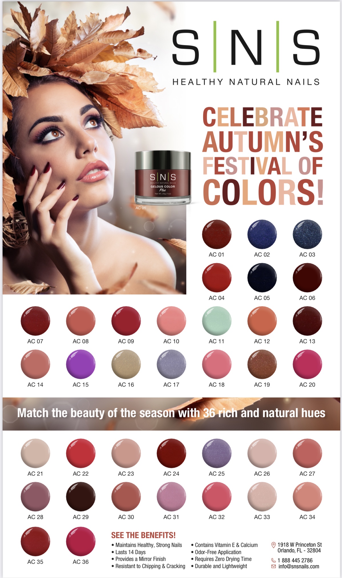 SNS Autumn’s Festival Of Colours Collection dip