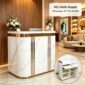 Royal Marble Reception Desk 80cm